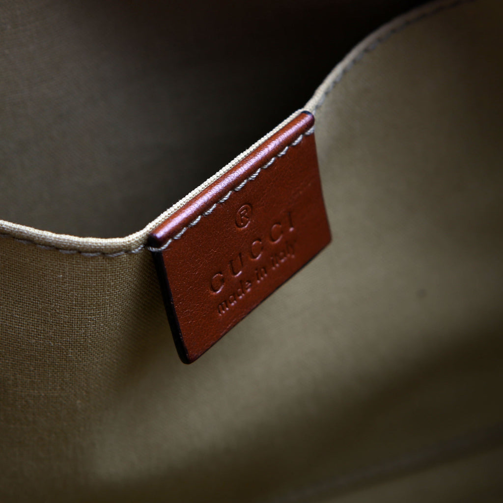 575073 Vintage Web Camera Bag Tan