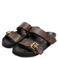 Bom Dia Flat Mules Monogram