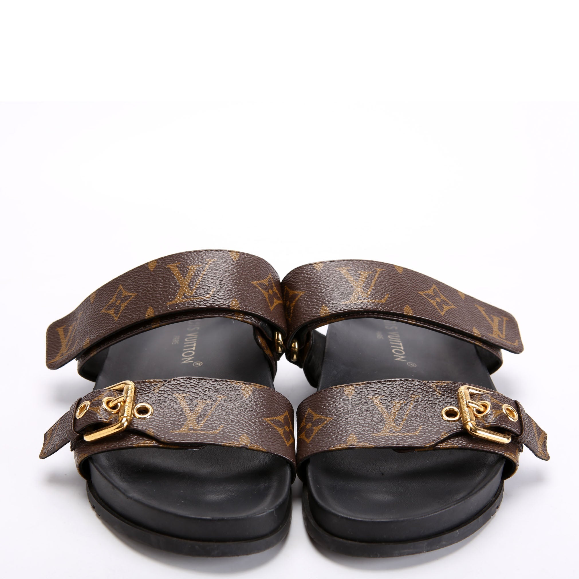 Bom Dia Flat Mules Monogram