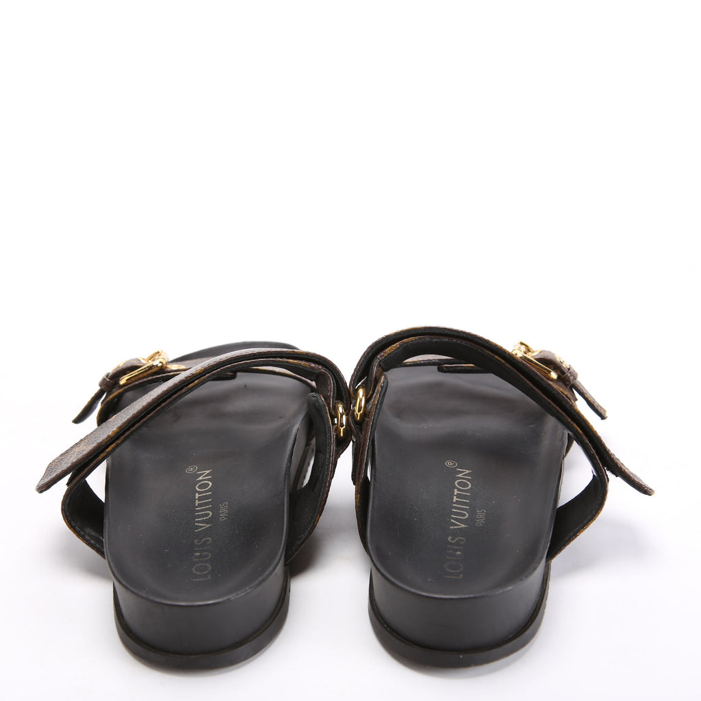Bom Dia Flat Mules Monogram