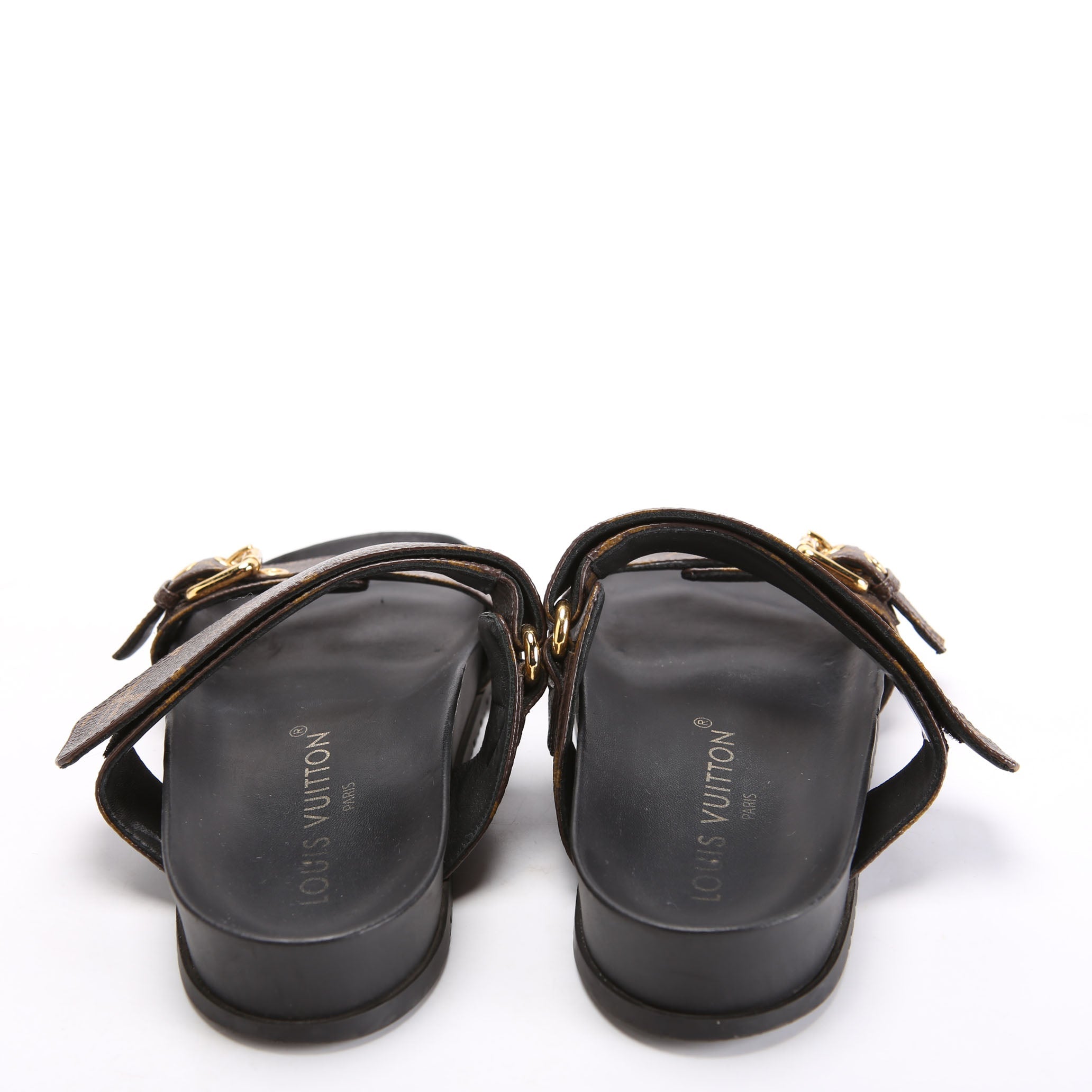 Bom Dia Flat Mules Monogram
