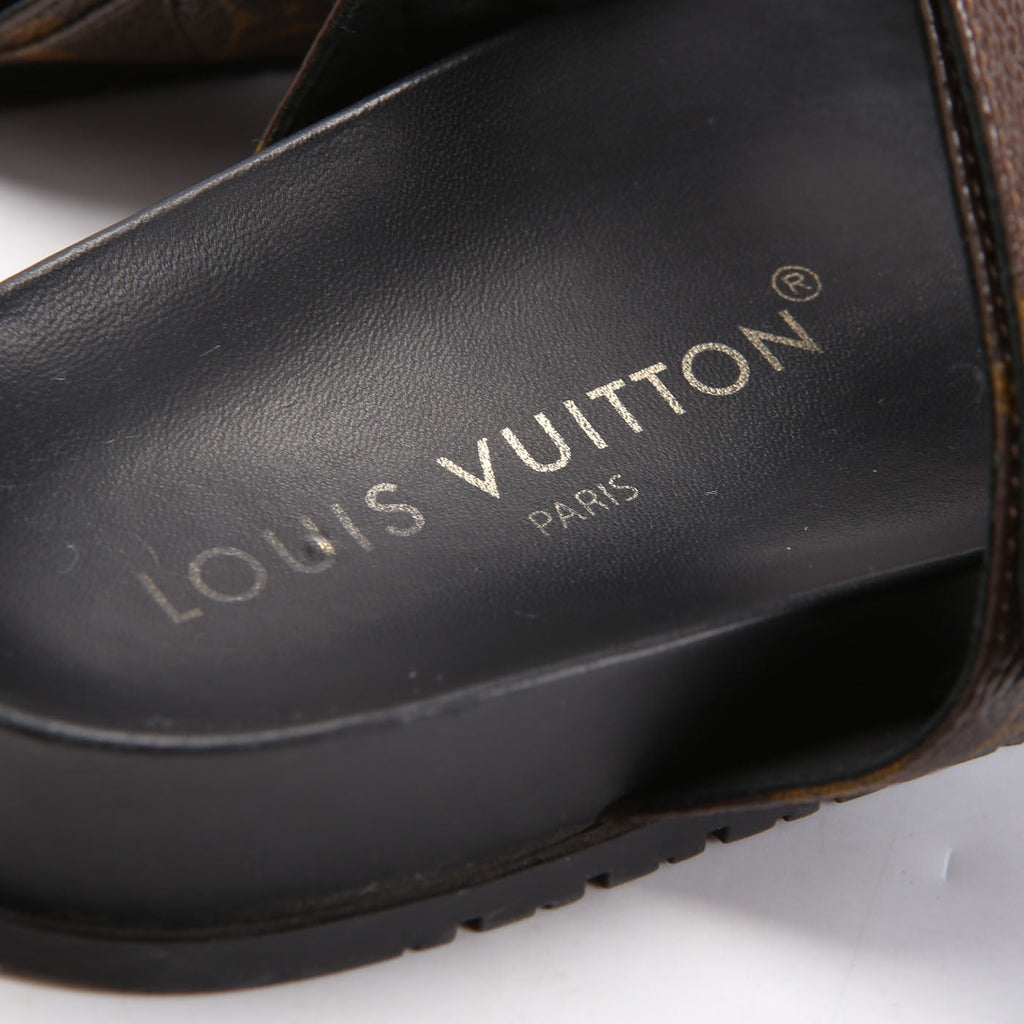 Bom Dia Flat Mules Monogram