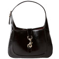 Gucci 782849 Jackie Patent Shoulder Bag Small Black