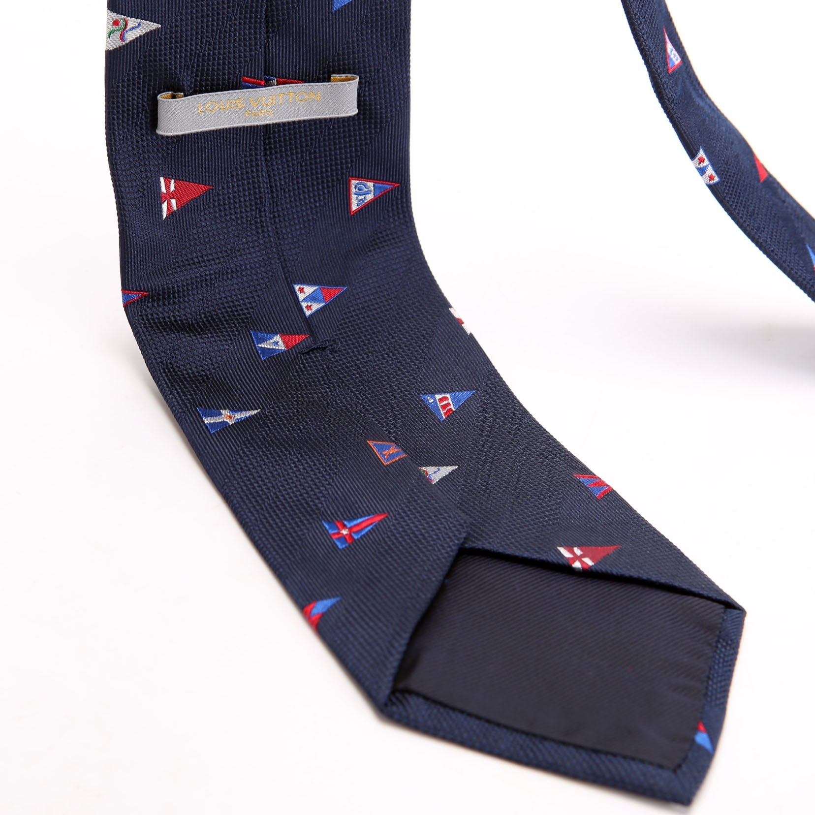 LV Cup Silk Tie Navy