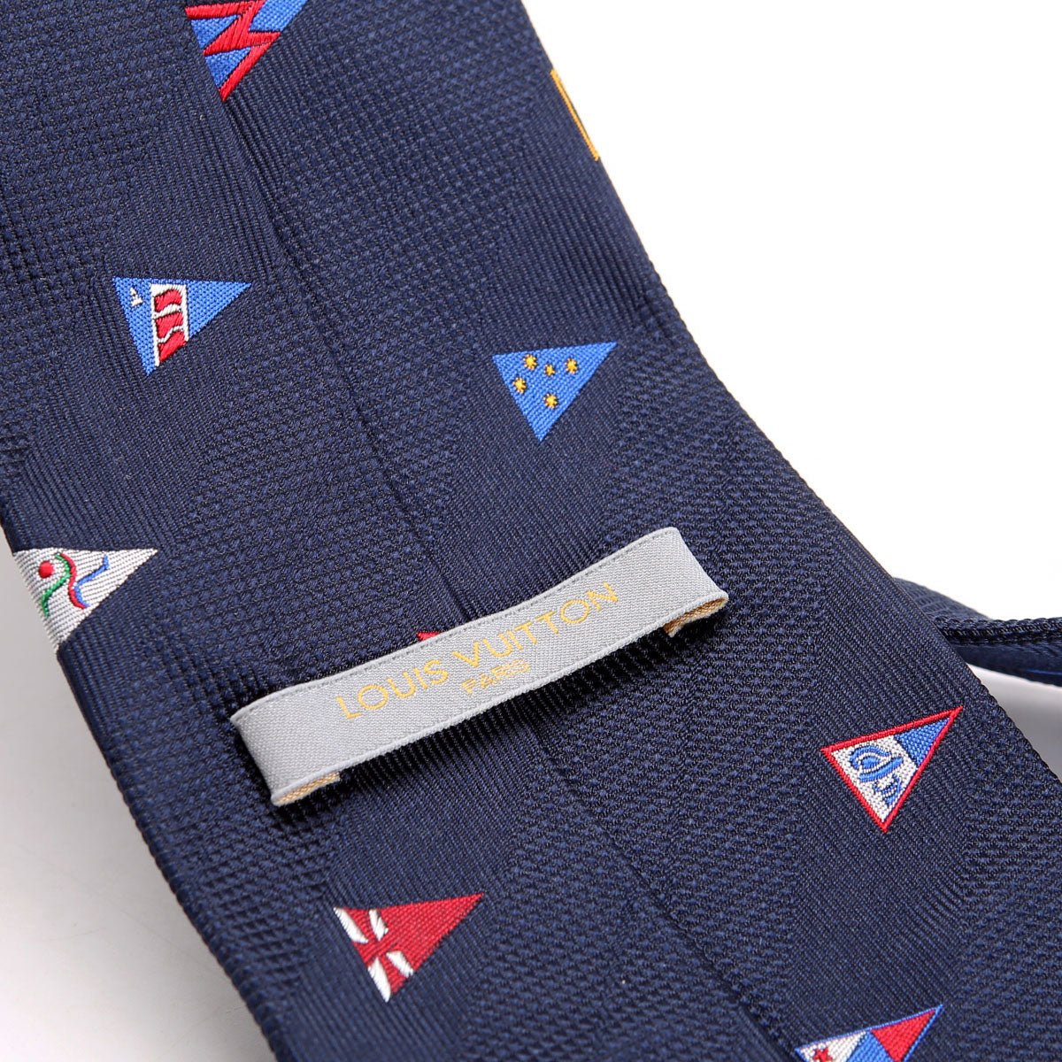 LV Cup Silk Tie Navy