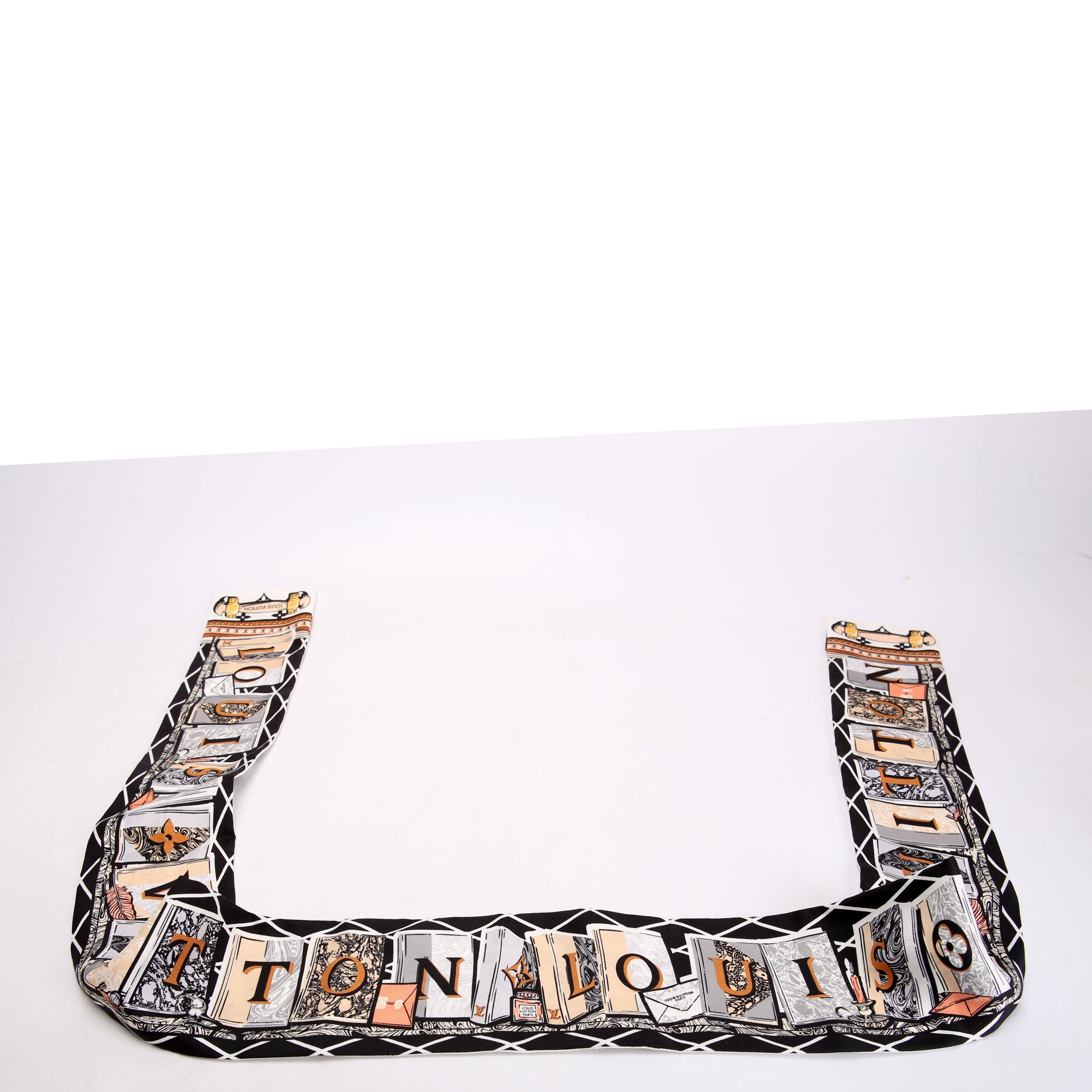 LV Library Bandeau Scarf Multicolor