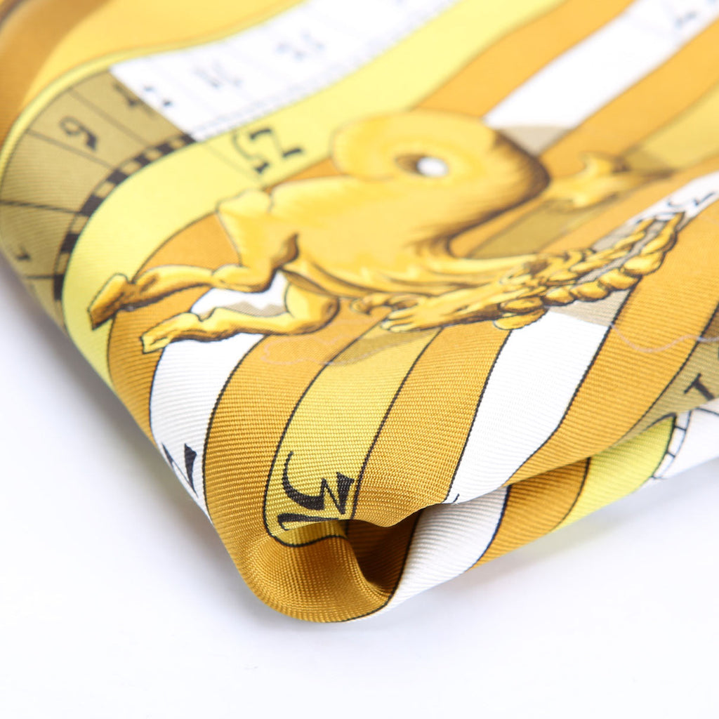 Astrologie 90CM Silk Scarf Red/Gold