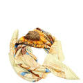 CC Floral 90CM Silk Scarf Green/Multicolor