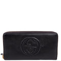 598187 Soho Zip Around Wallet Black