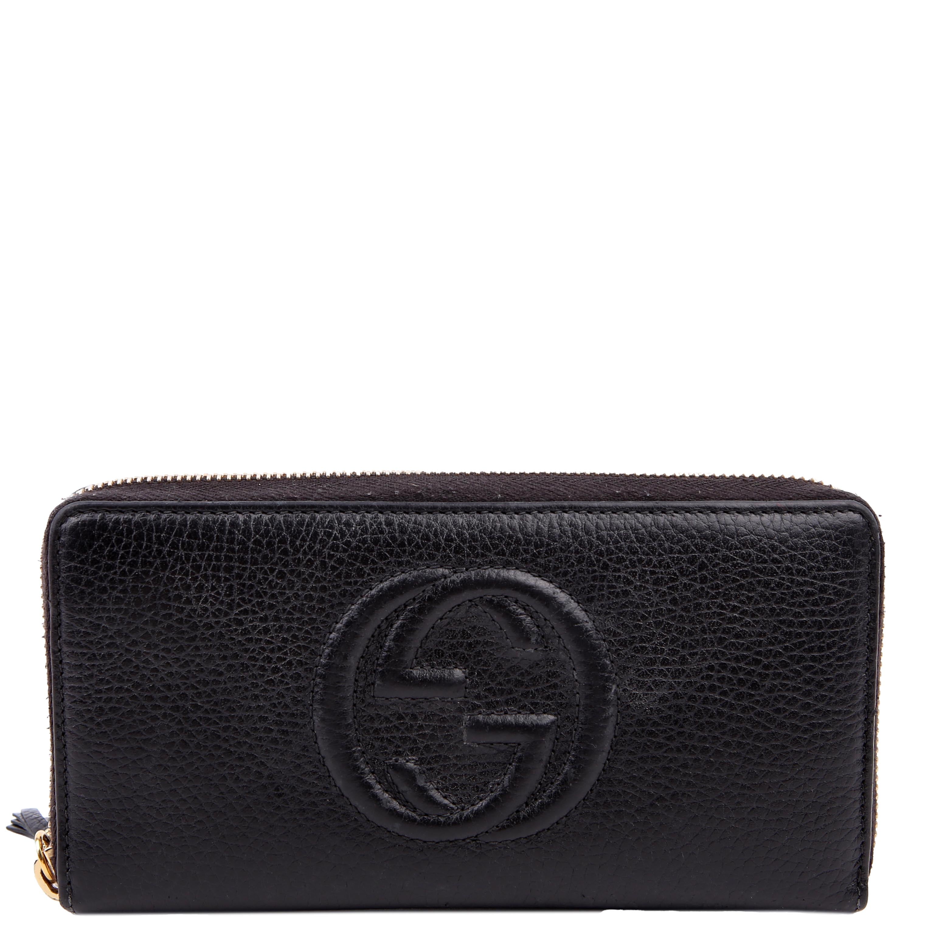 598187 Soho Zip Around Wallet Black