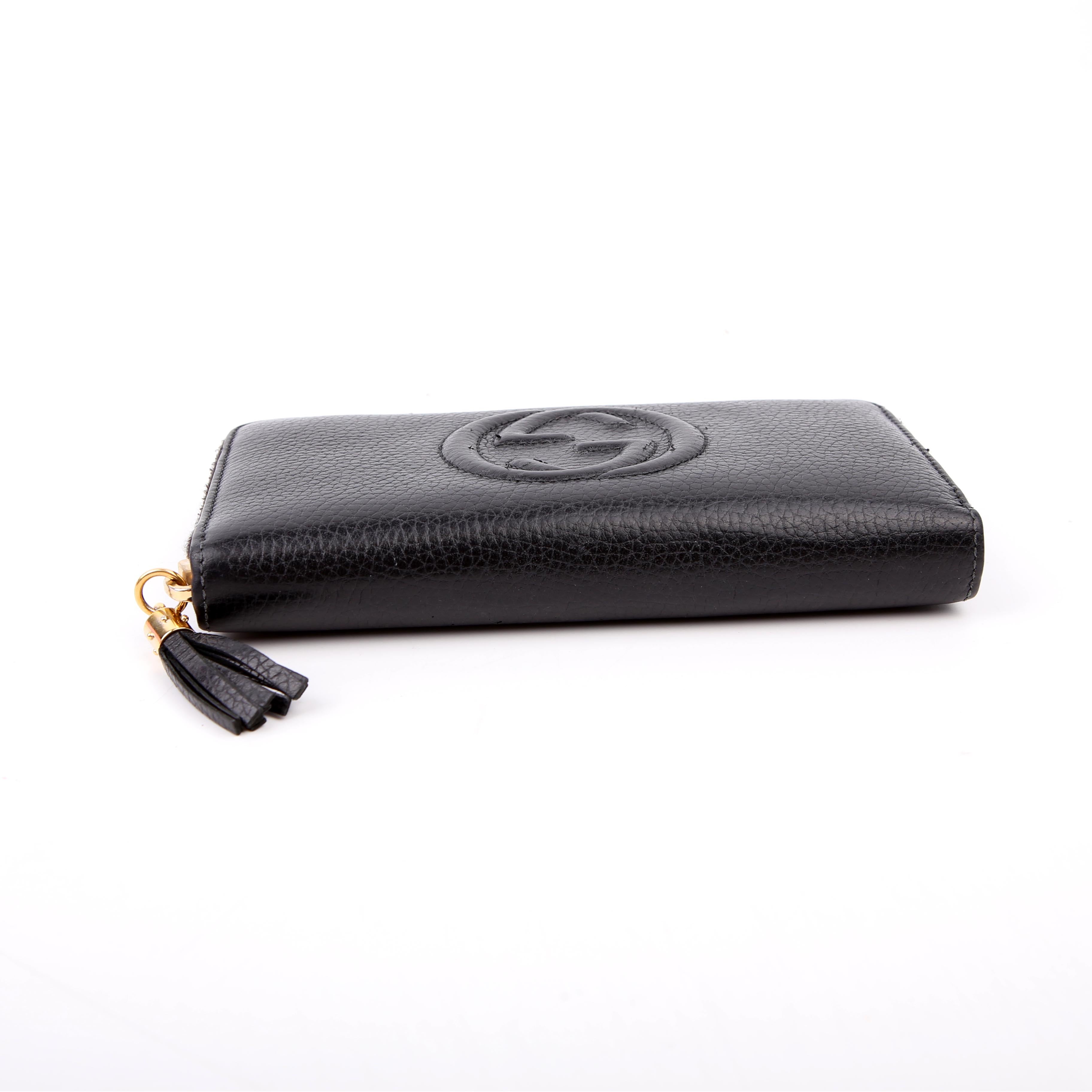598187 Soho Zip Around Wallet Black