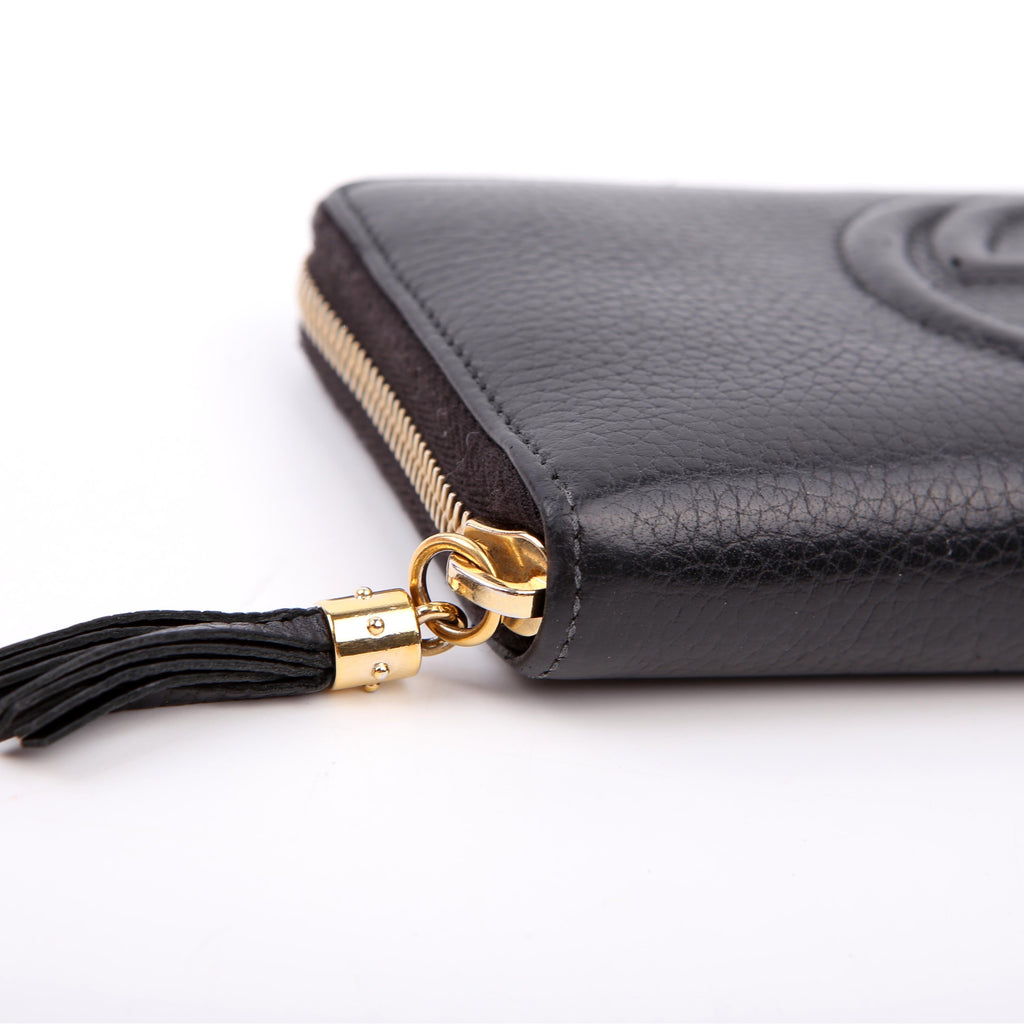 598187 Soho Zip Around Wallet Black