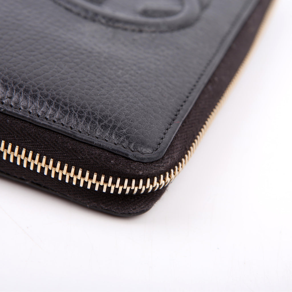 598187 Soho Zip Around Wallet Black
