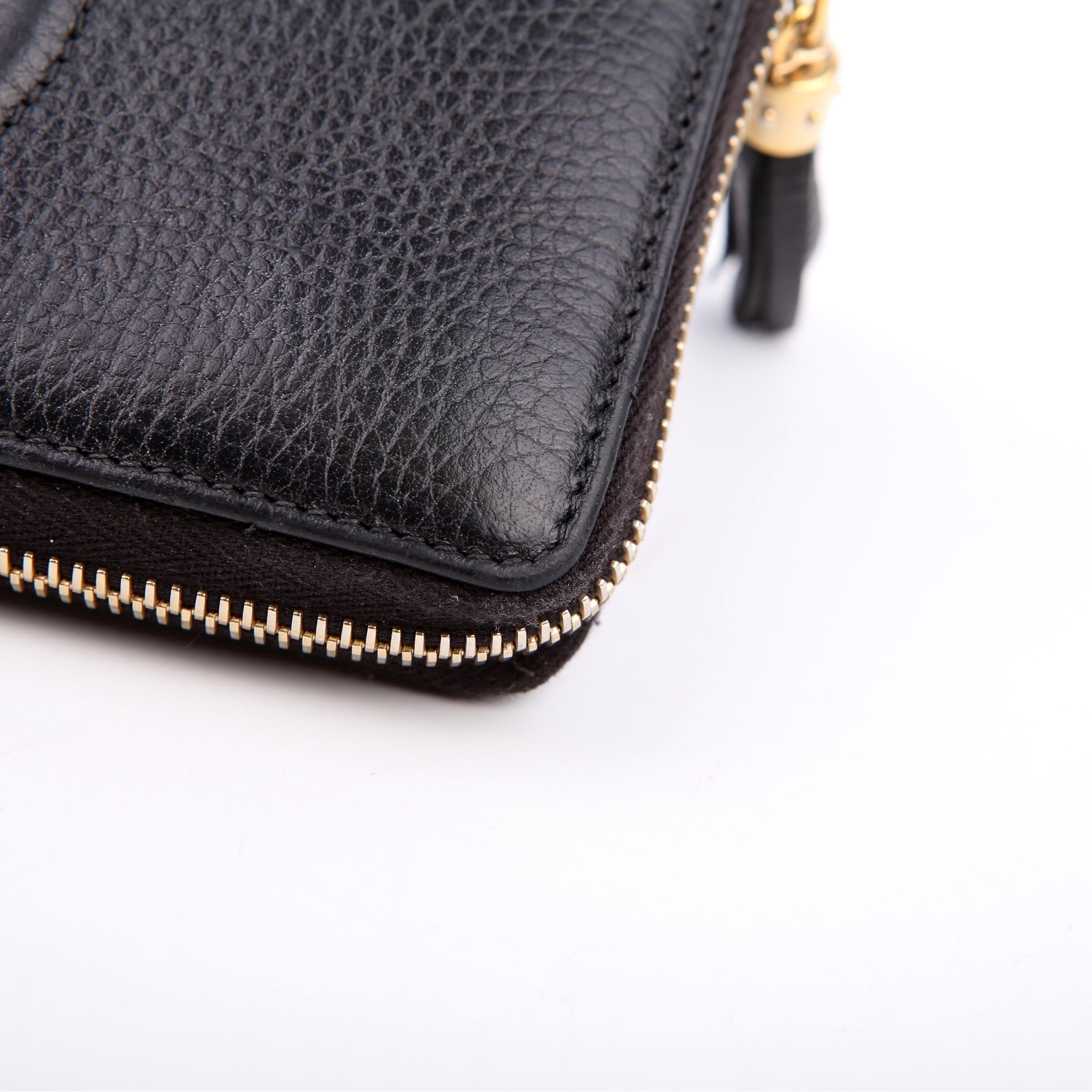 598187 Soho Zip Around Wallet Black
