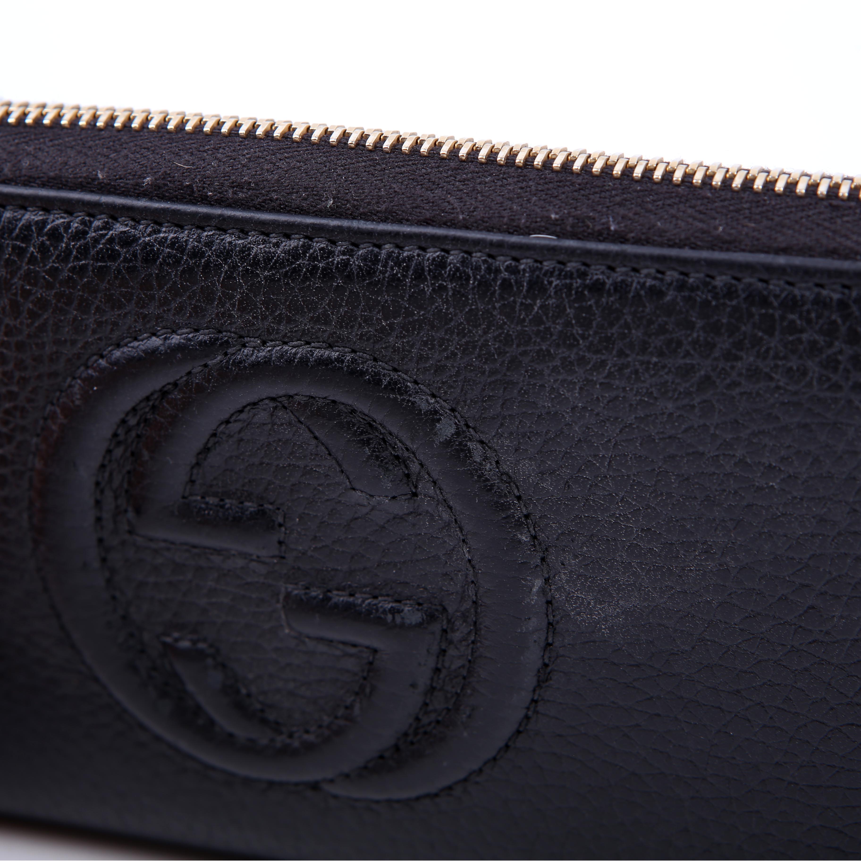 598187 Soho Zip Around Wallet Black