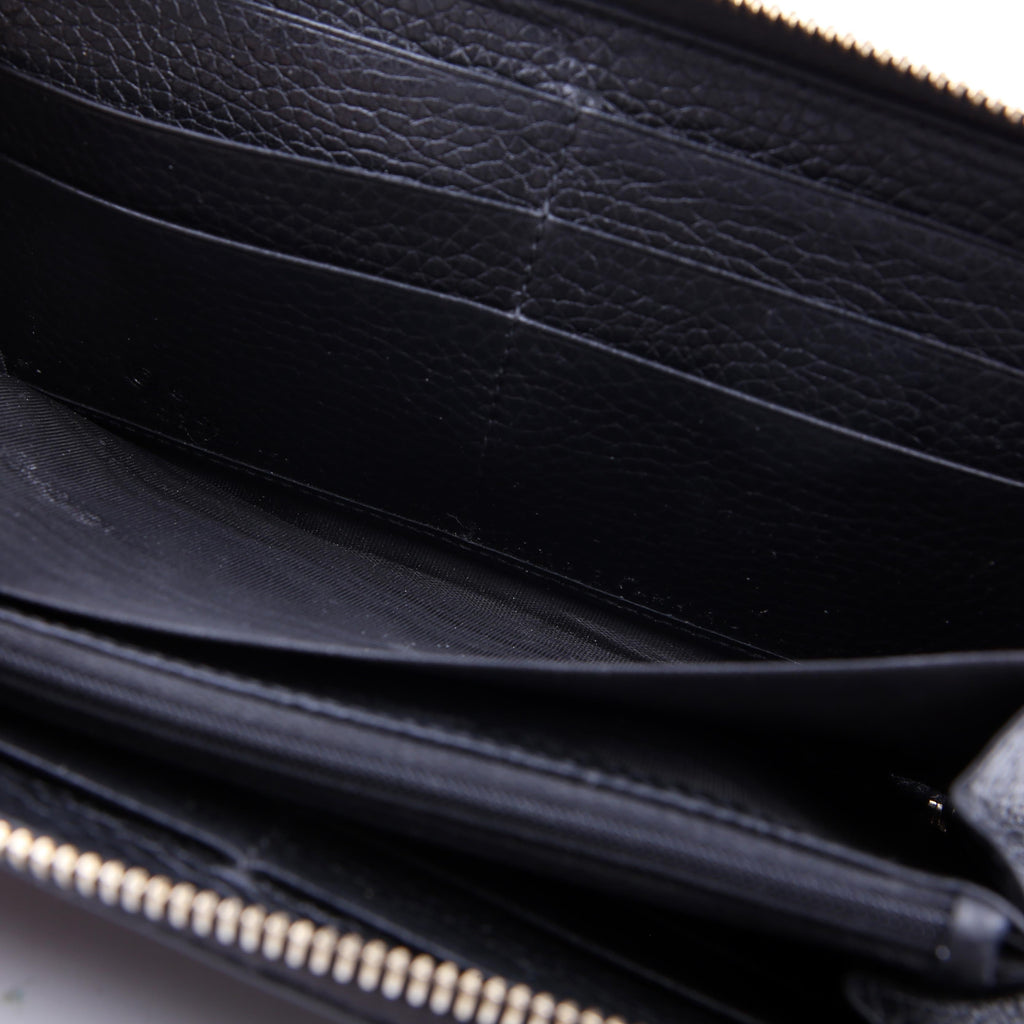 598187 Soho Zip Around Wallet Black