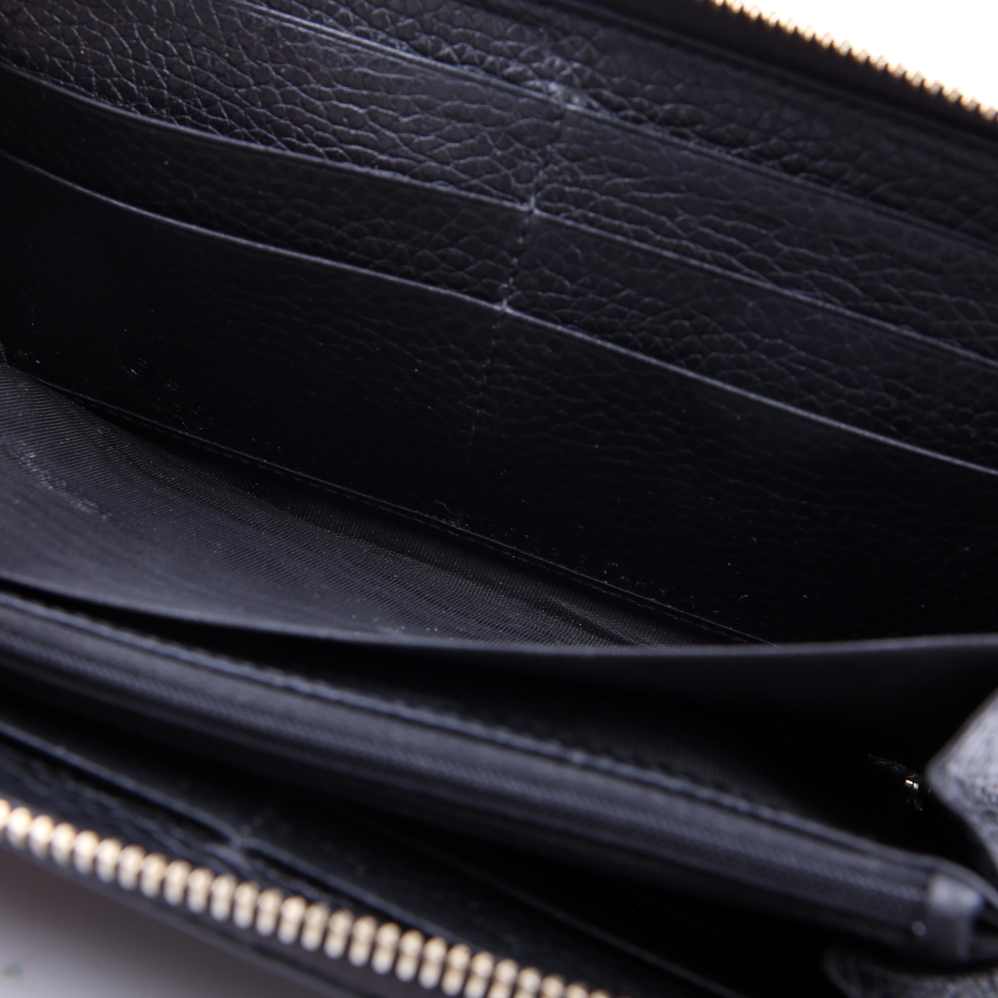 598187 Soho Zip Around Wallet Black