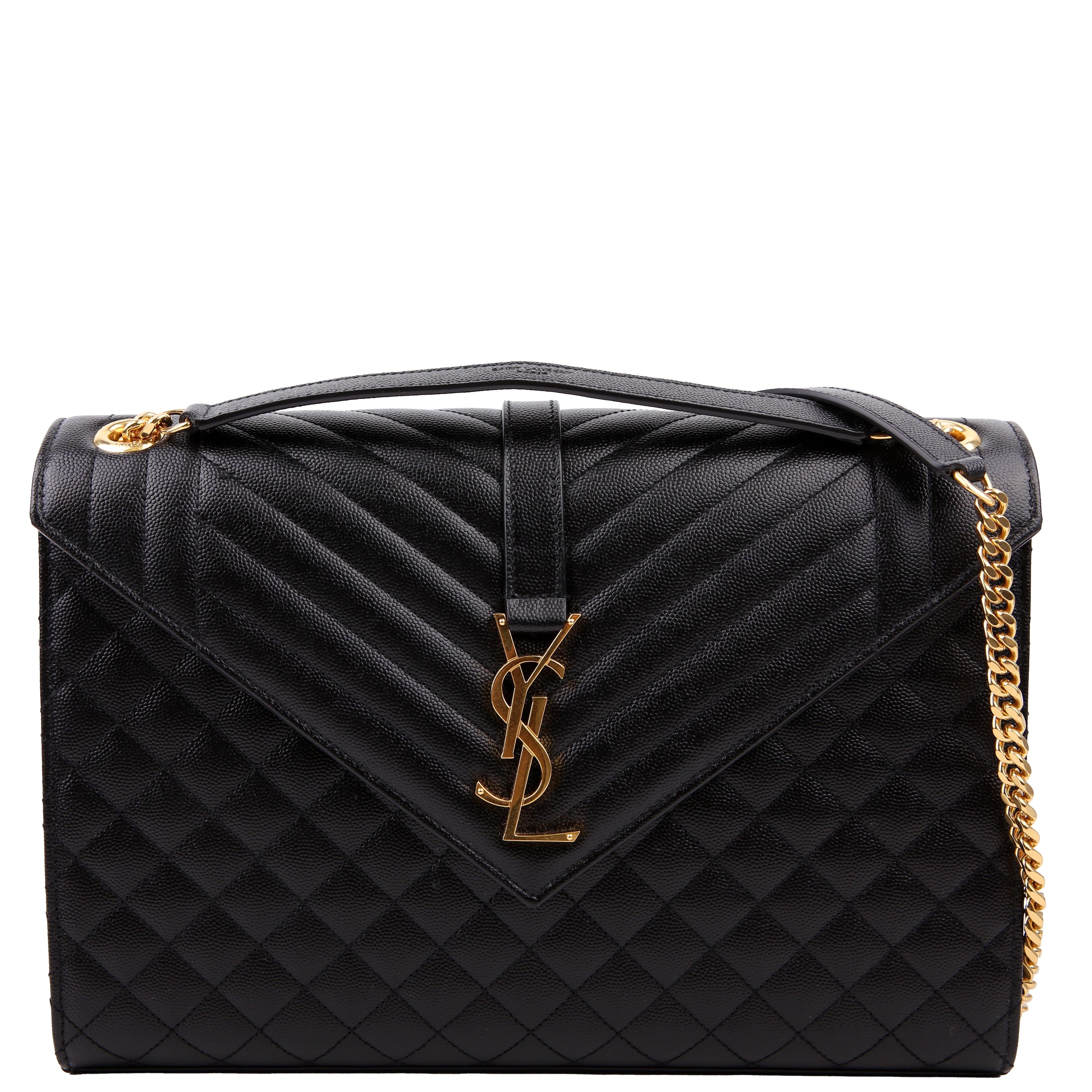 Envelope Chevron Large Black
