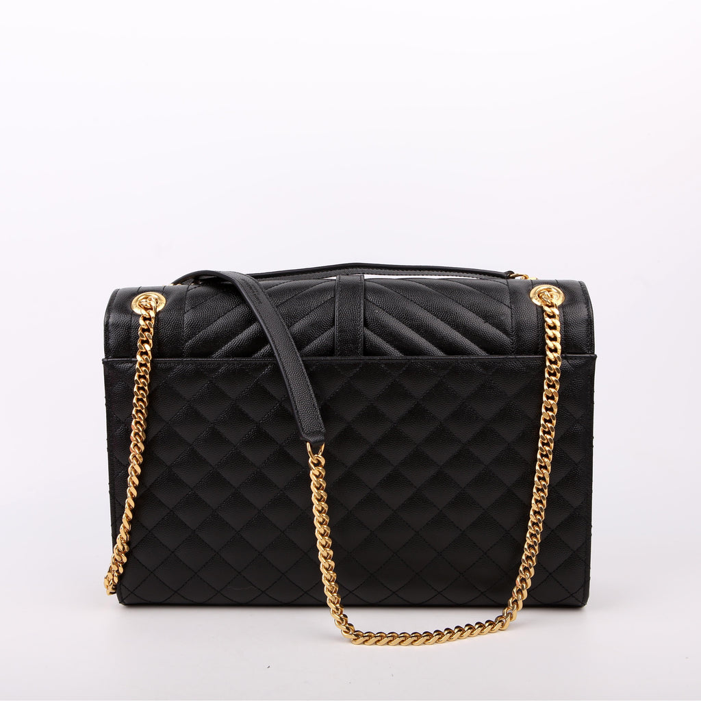 Envelope Chevron Large Black