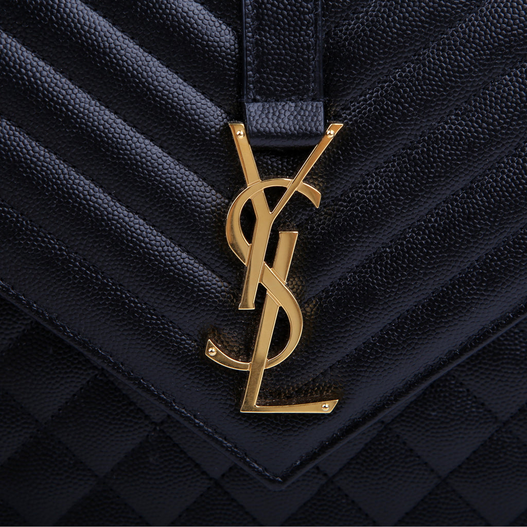 Envelope Chevron Large Black
