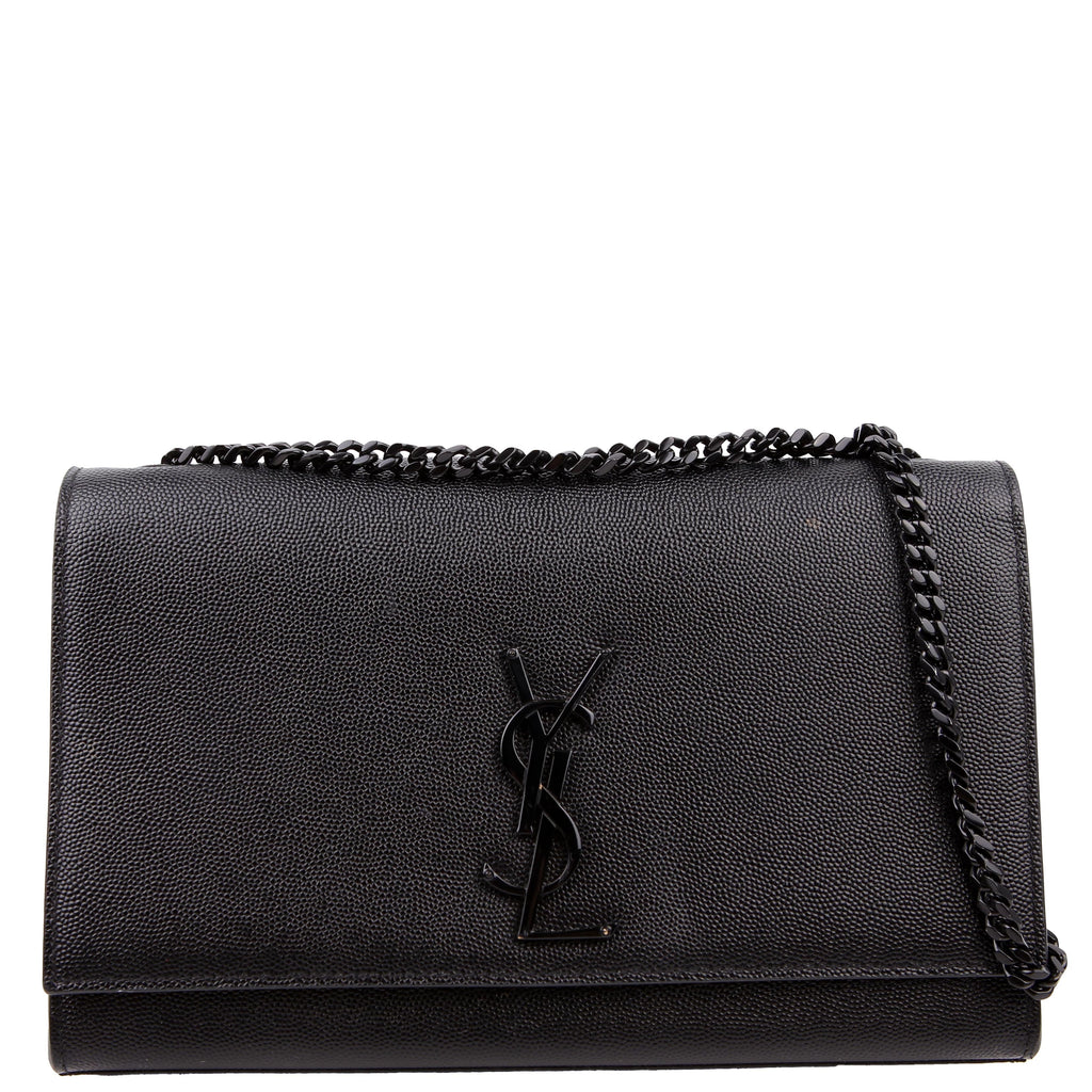 Kate Satchel Grain Medium Black