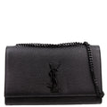 Kate Satchel Grain Medium Black
