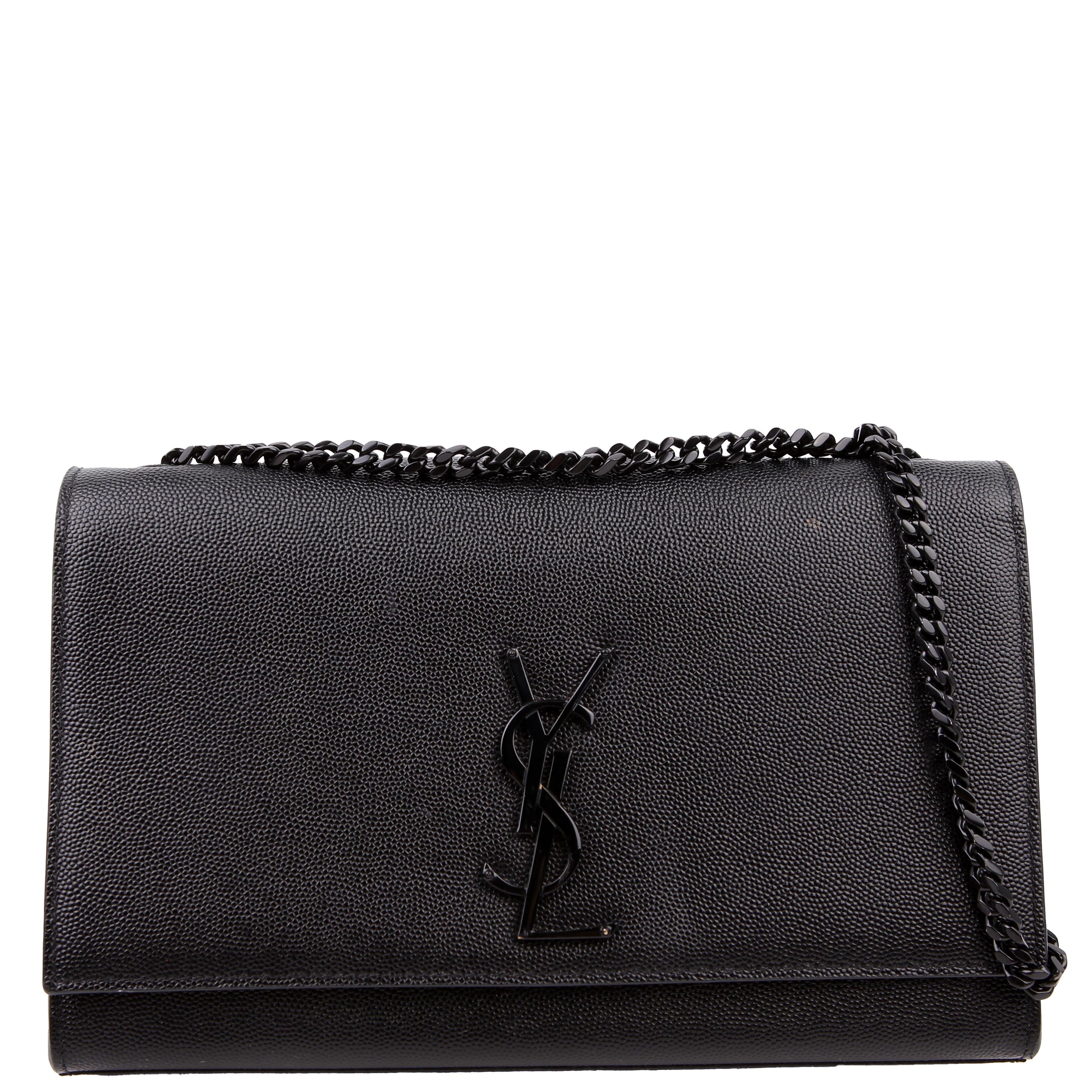 Kate Satchel Grain Medium Black