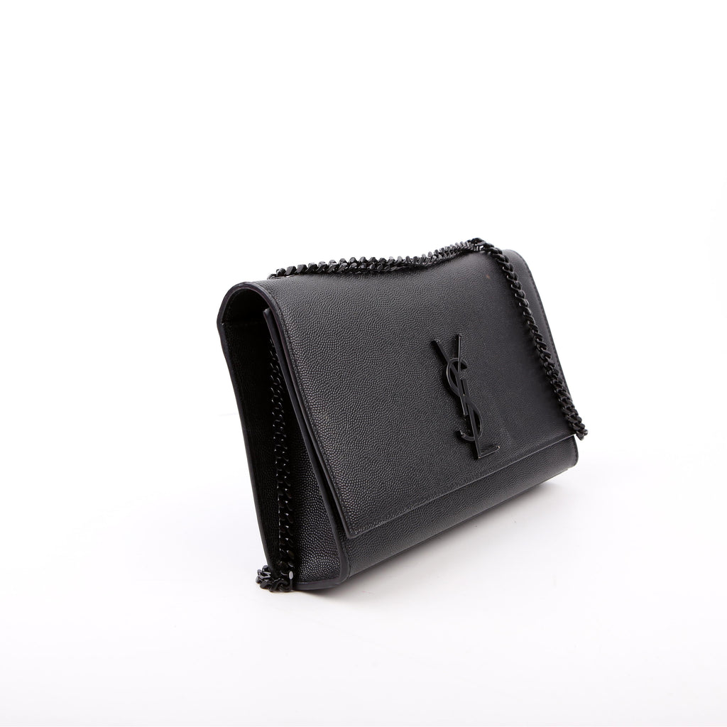 Kate Satchel Grain Medium Black