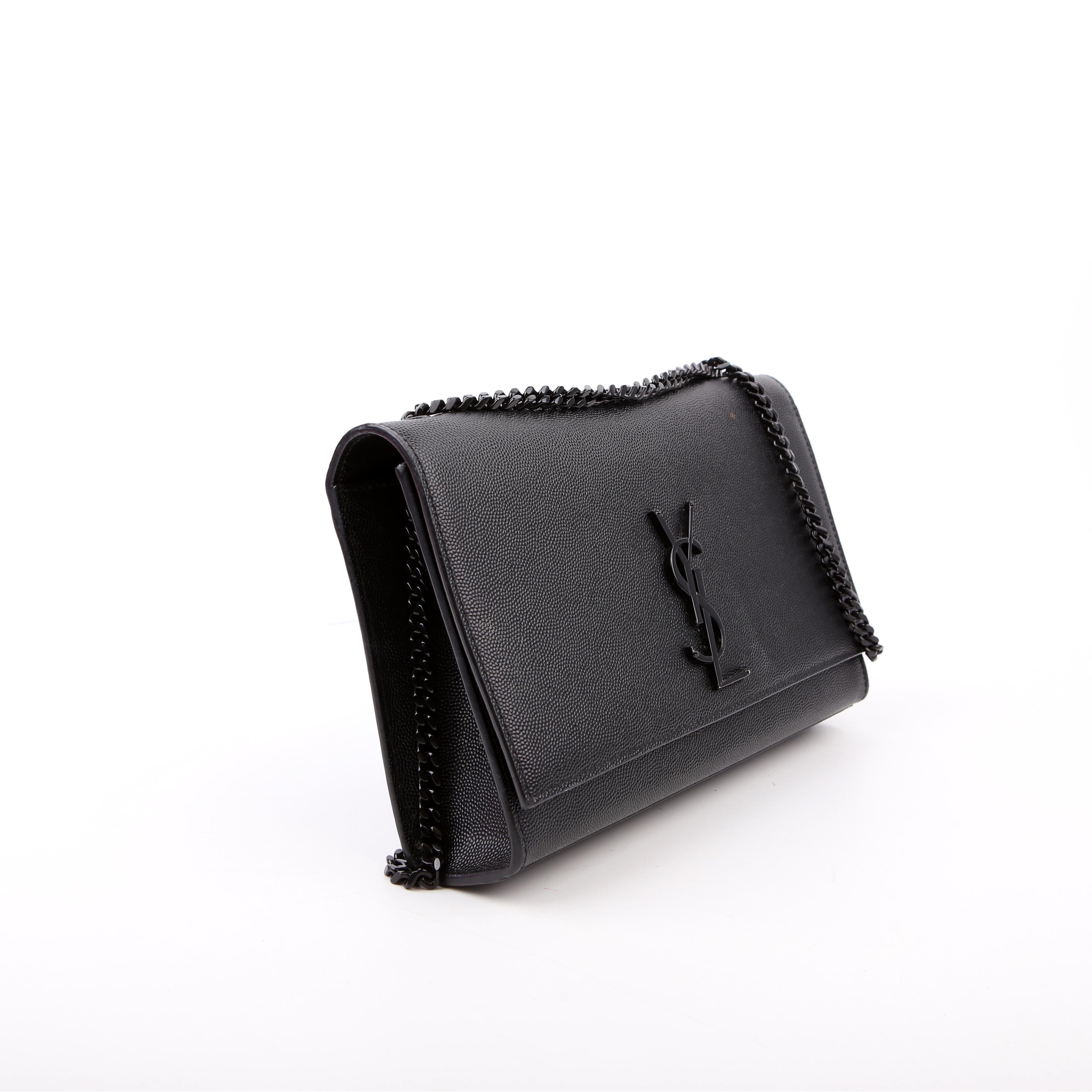 Kate Satchel Grain Medium Black