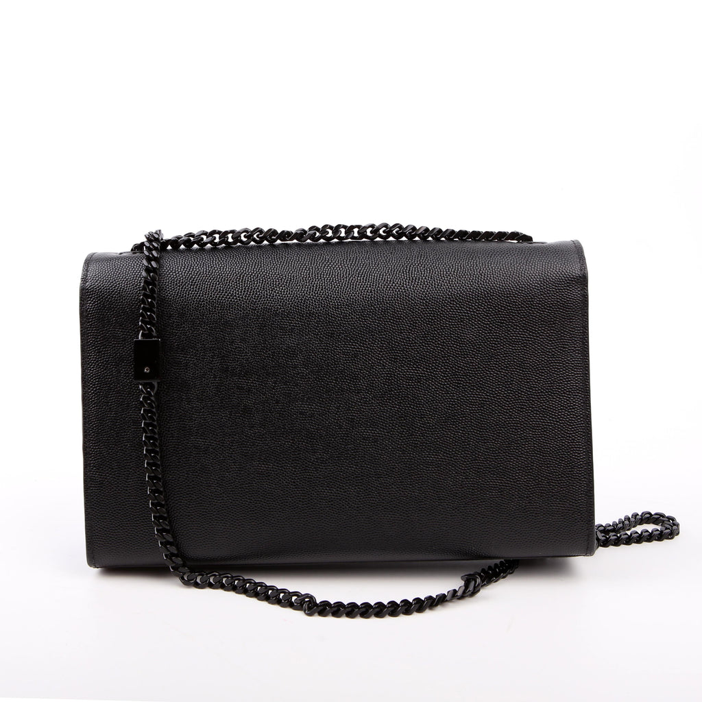 Kate Satchel Grain Medium Black