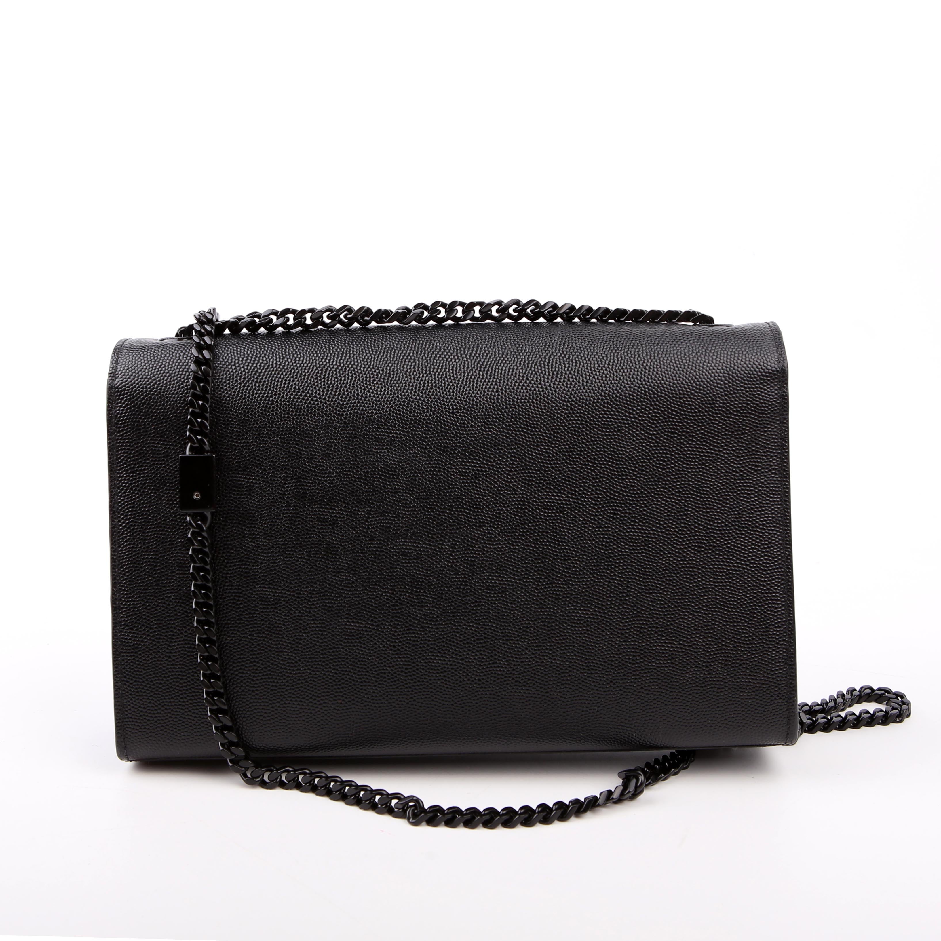 Kate Satchel Grain Medium Black
