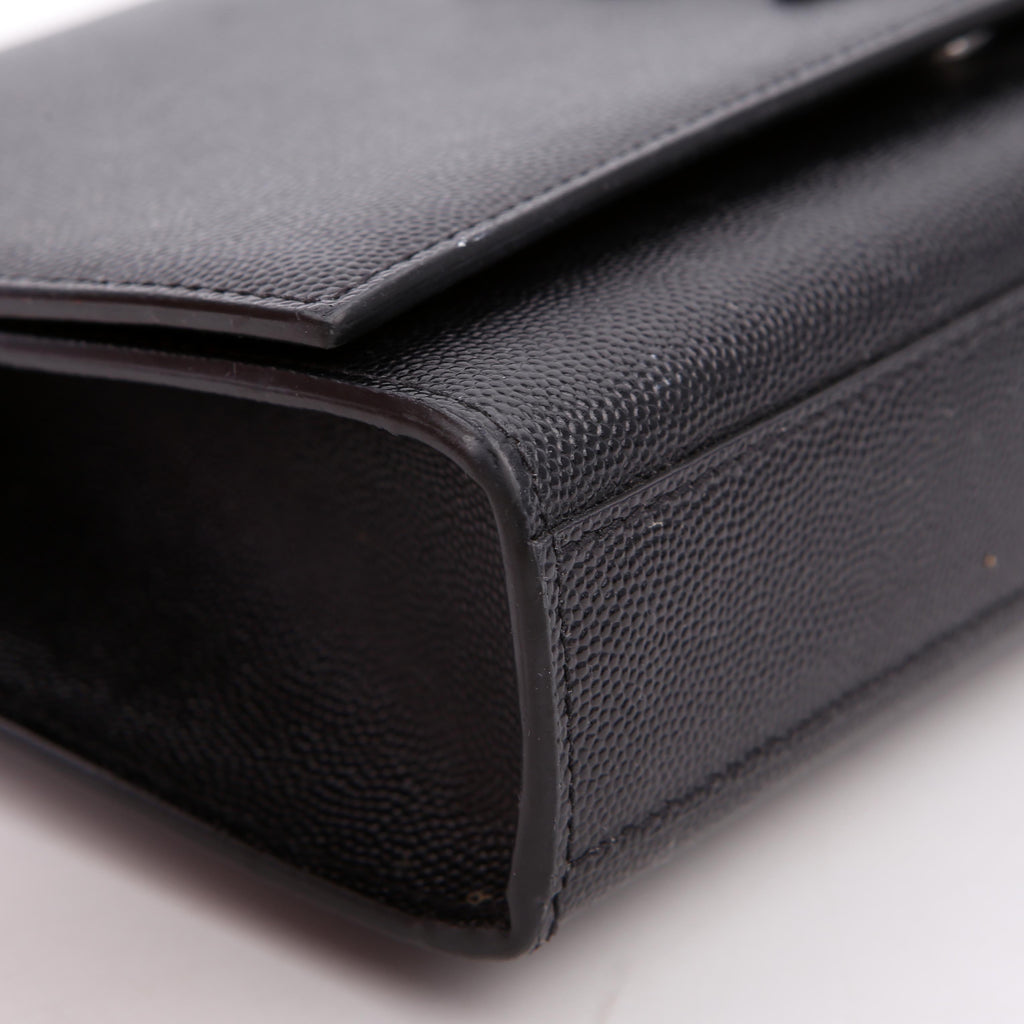 Kate Satchel Grain Medium Black