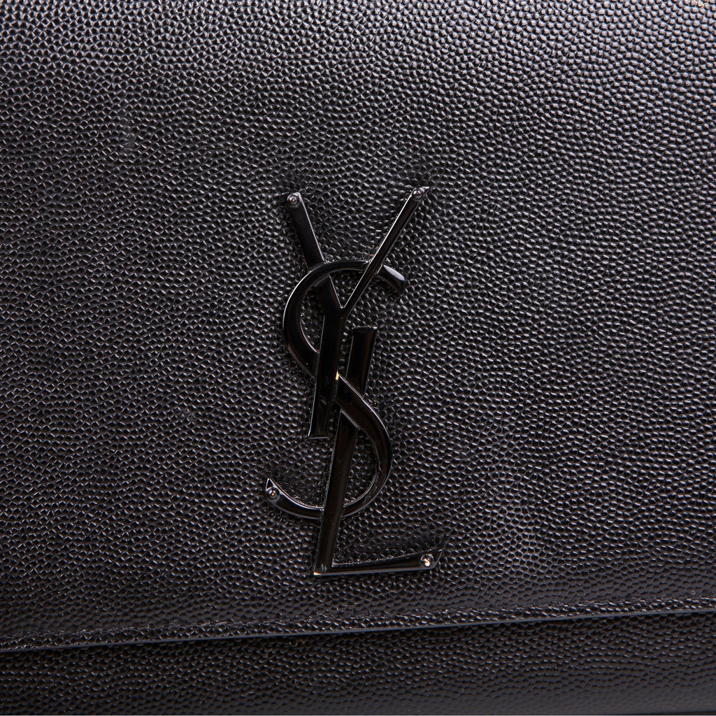 Kate Satchel Grain Medium Black