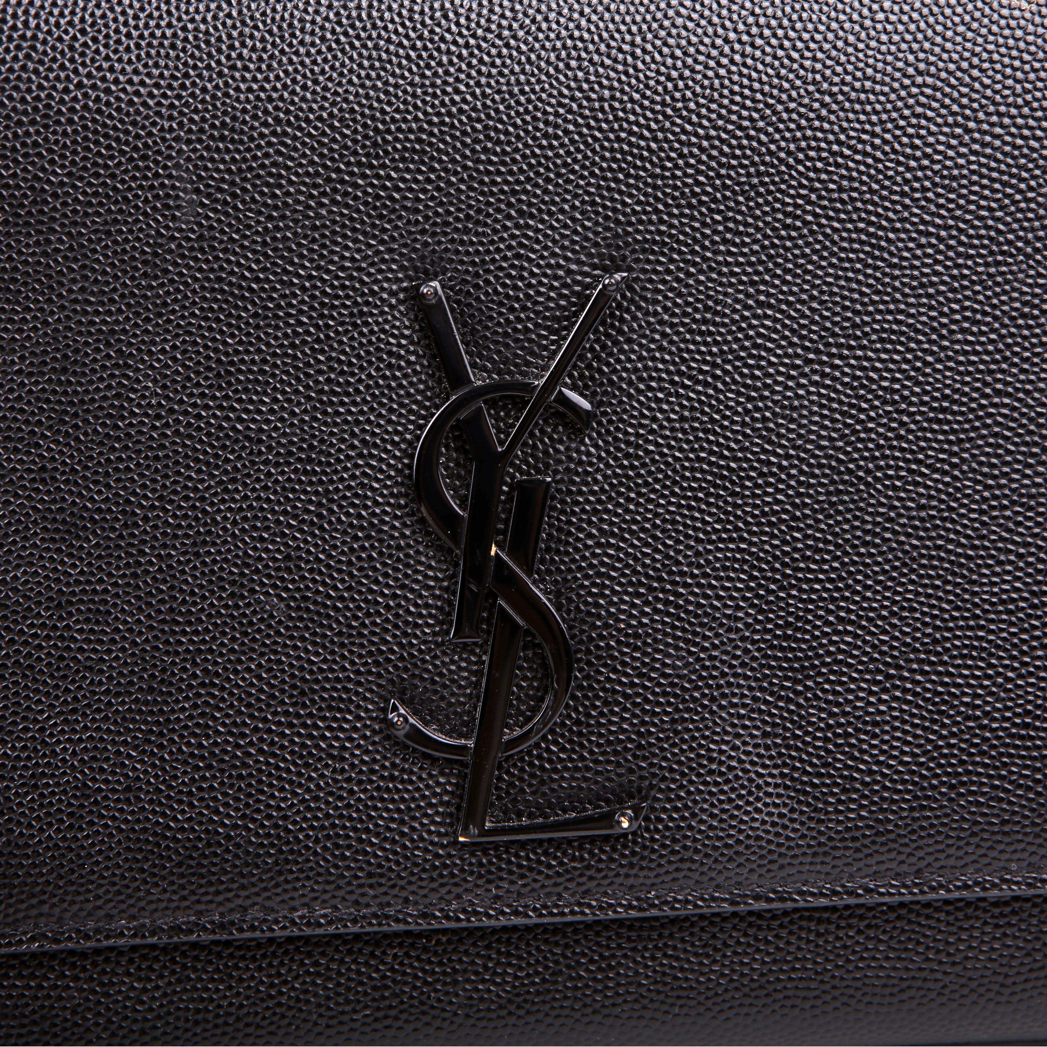 Kate Satchel Grain Medium Black