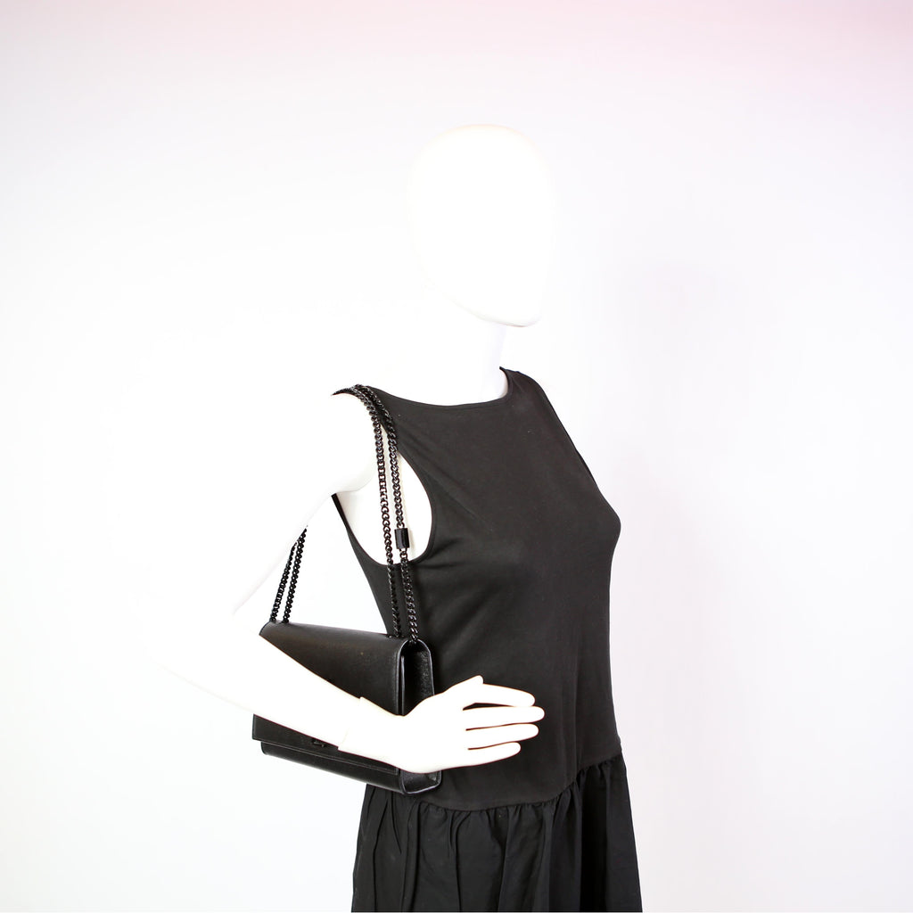 Kate Satchel Grain Medium Black