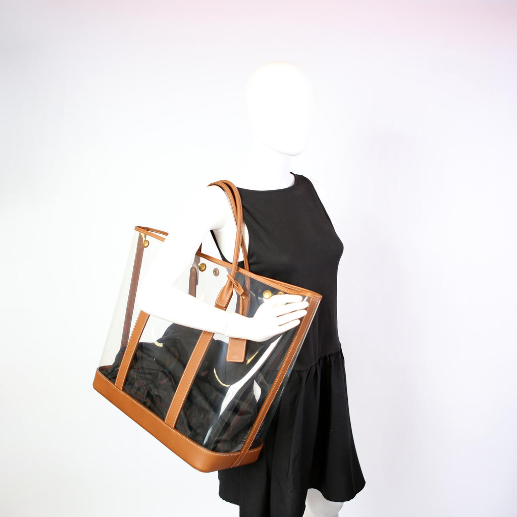 Severine Vinyl Tote 709667 Brown