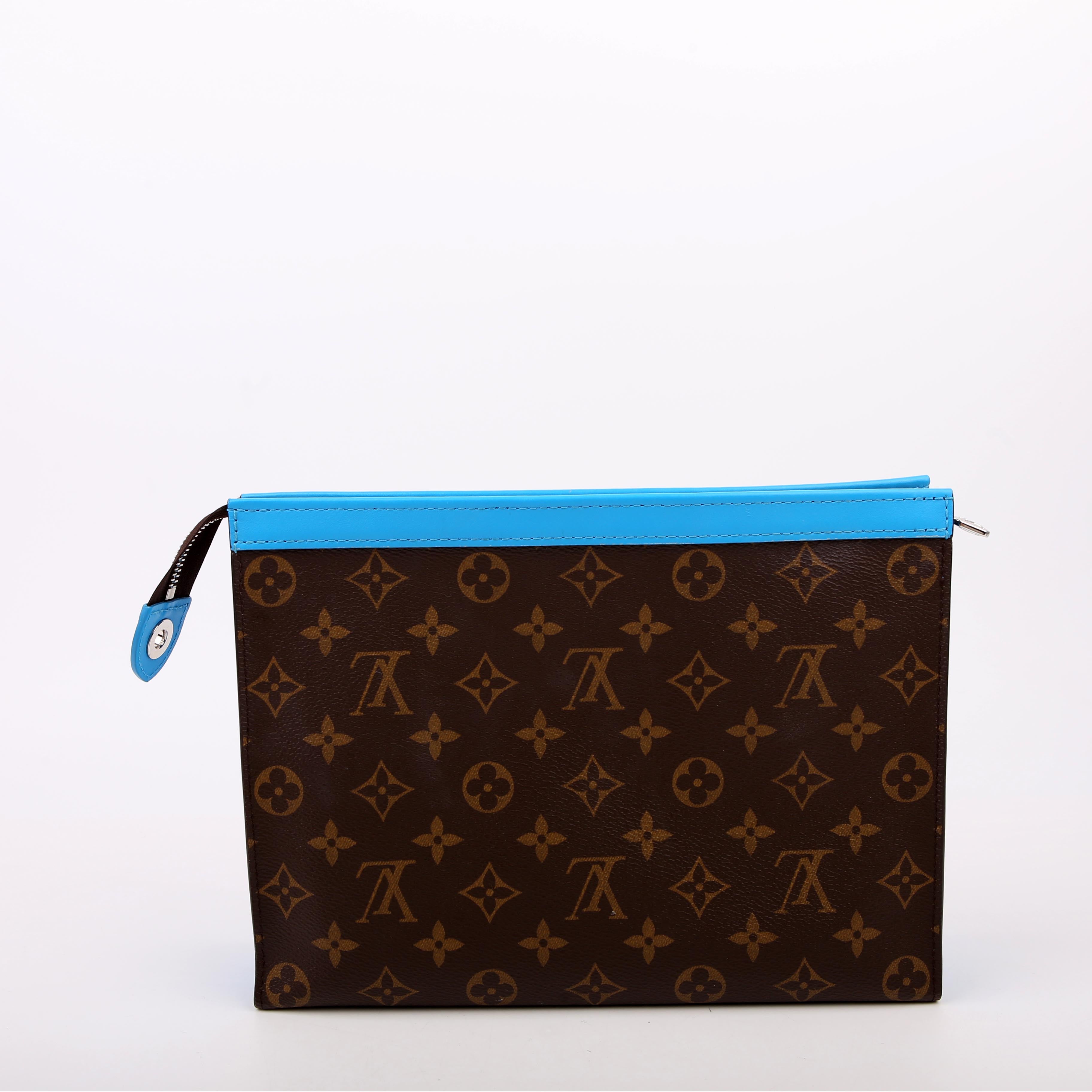 Pochette Voyage MM Macassar Monogram Blue
