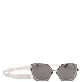 4262 Butterfly With Pearl Chain Sunglasses Black