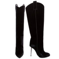 Velvet Western Mid Calf Boots