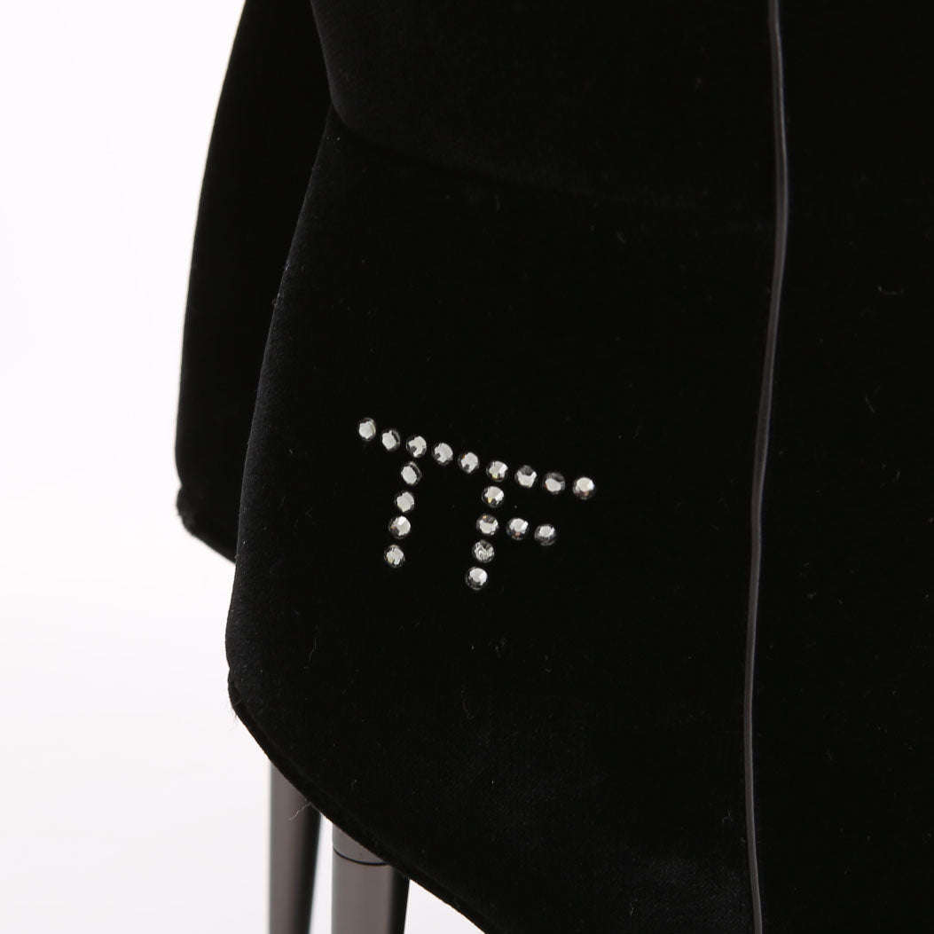 Velvet Western Mid Calf Boots