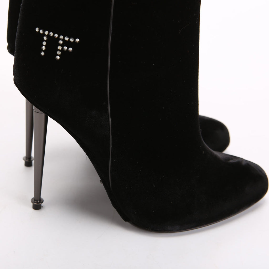 Velvet Western Mid Calf Boots