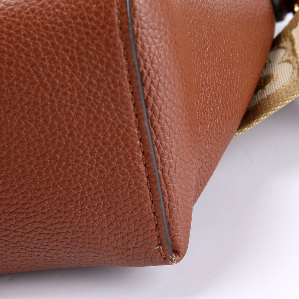 Note Crossbody Vintage Check Medium Brown
