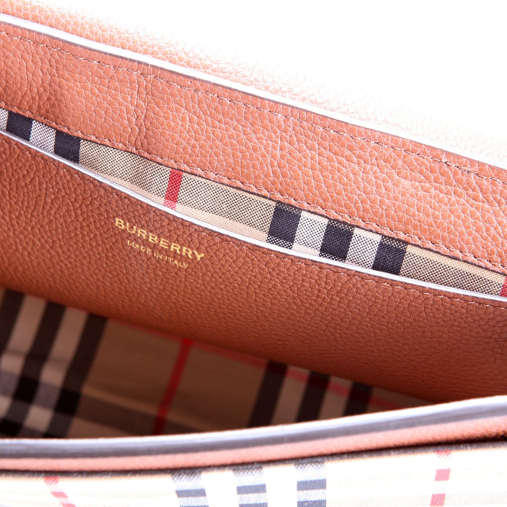 Note Crossbody Vintage Check Medium Brown