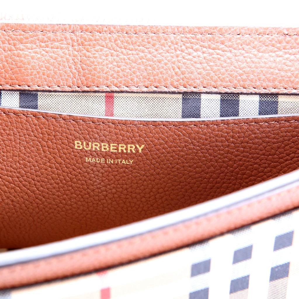 Note Crossbody Vintage Check Medium Brown