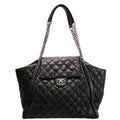 Studded CC Quilted Calfskin Flap Tote 19M