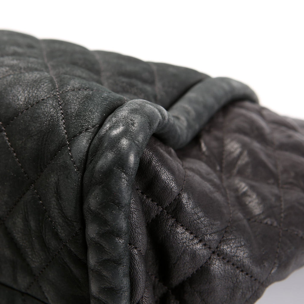Studded CC Quilted Calfskin Flap Tote 19M