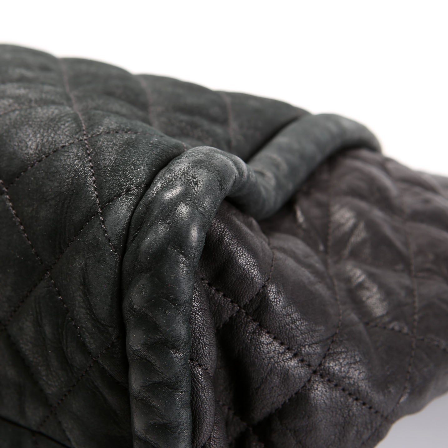 Studded CC Quilted Calfskin Flap Tote 19M