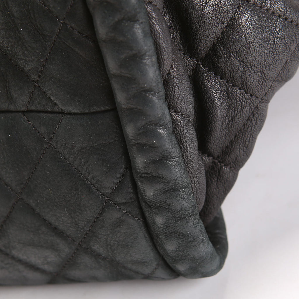 Studded CC Quilted Calfskin Flap Tote 19M