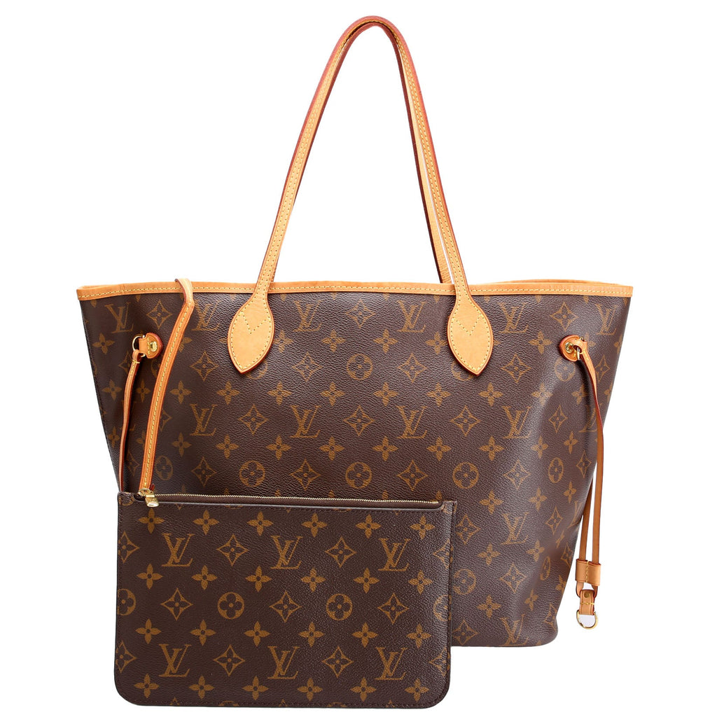 Neverfull With Wallet MM Monogram Beige