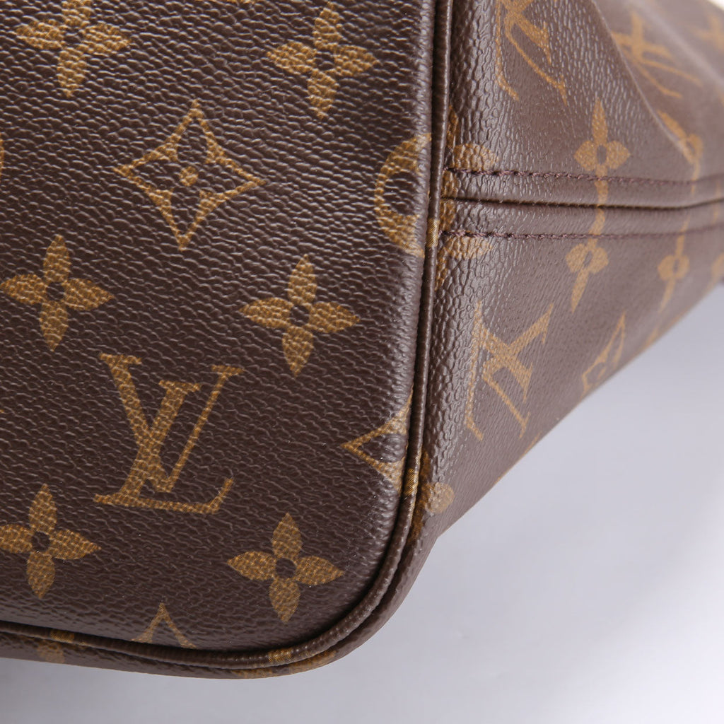 Neverfull With Wallet MM Monogram Beige